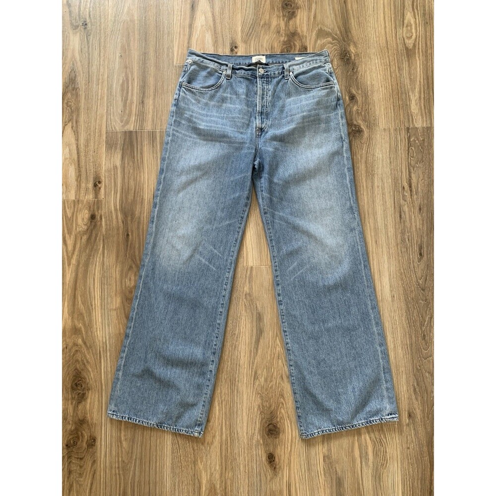 Citizens Of Humanity Annina Jeans Cotton 32 High Rise Wide Leg Organic Cotton US